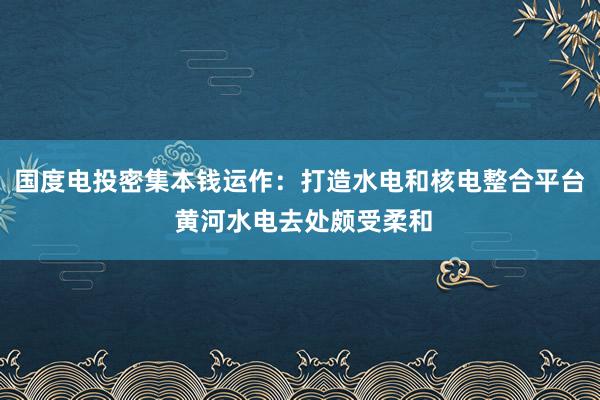 国度电投密集本钱运作：打造水电和核电整合平台 黄河水电去处颇受柔和