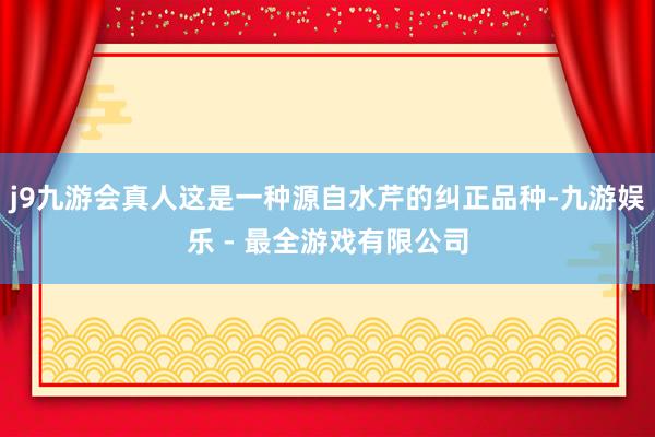 j9九游会真人这是一种源自水芹的纠正品种-九游娱乐 - 最全游戏有限公司